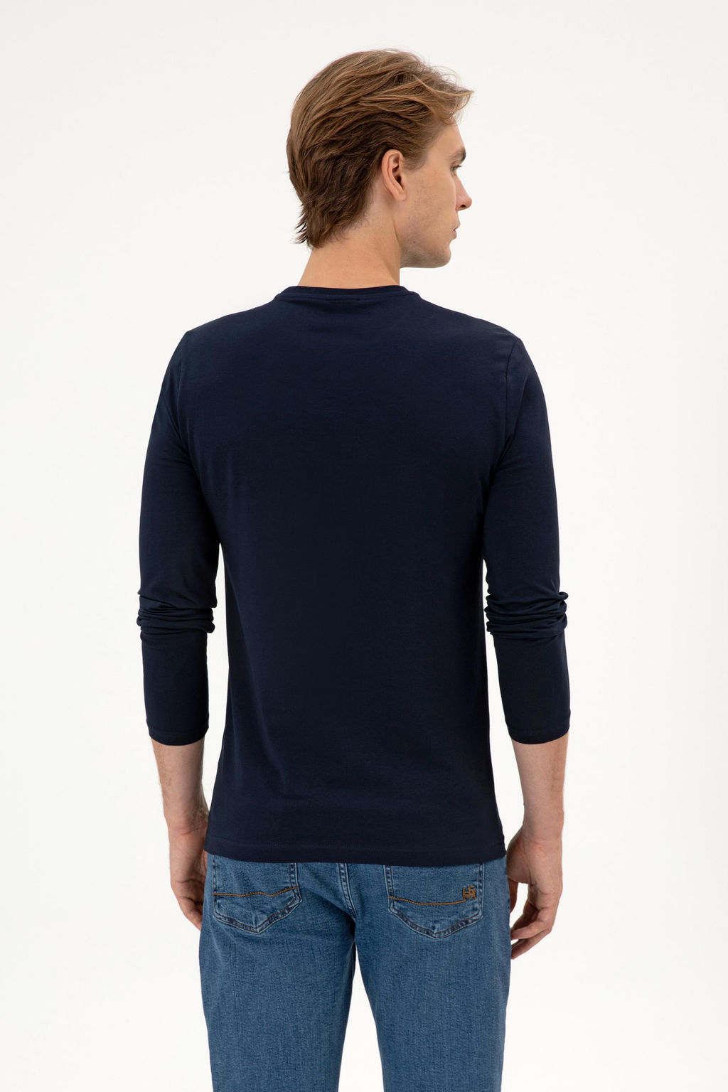 Erkek Lacivert Basic Sweatshirt Sepette S_rpriz _ndirim - U.s. polo assn фото 5