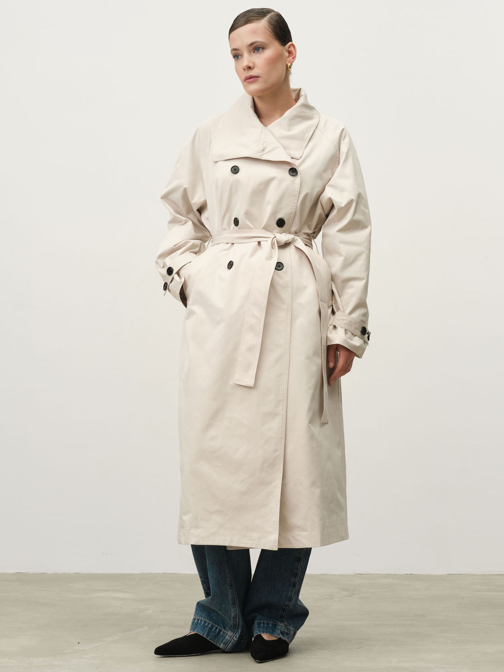 Плащ женский 1-51010-9711 молочный