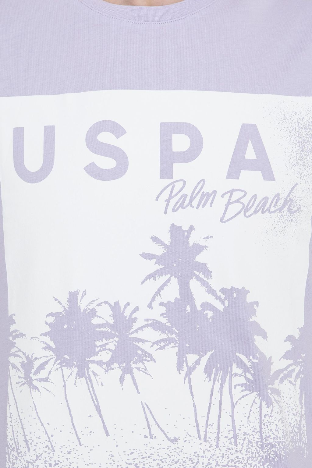 U. S. Polo Assn Мужская сиреневая футболка с круглым вырезом - U.s. polo assn фото 6