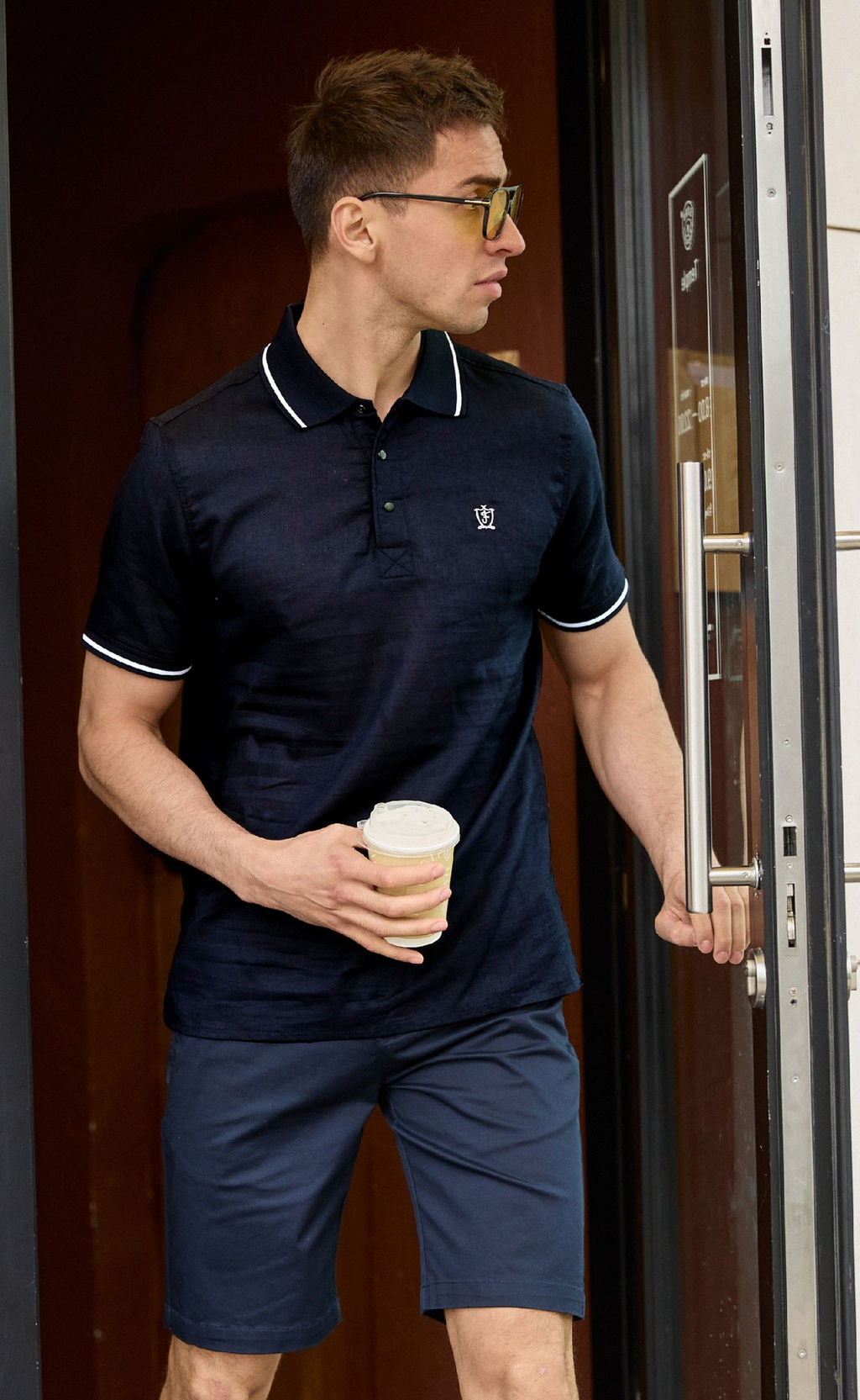 Футболка-поло F011-0770 d.blue - Fine joyce фото 4