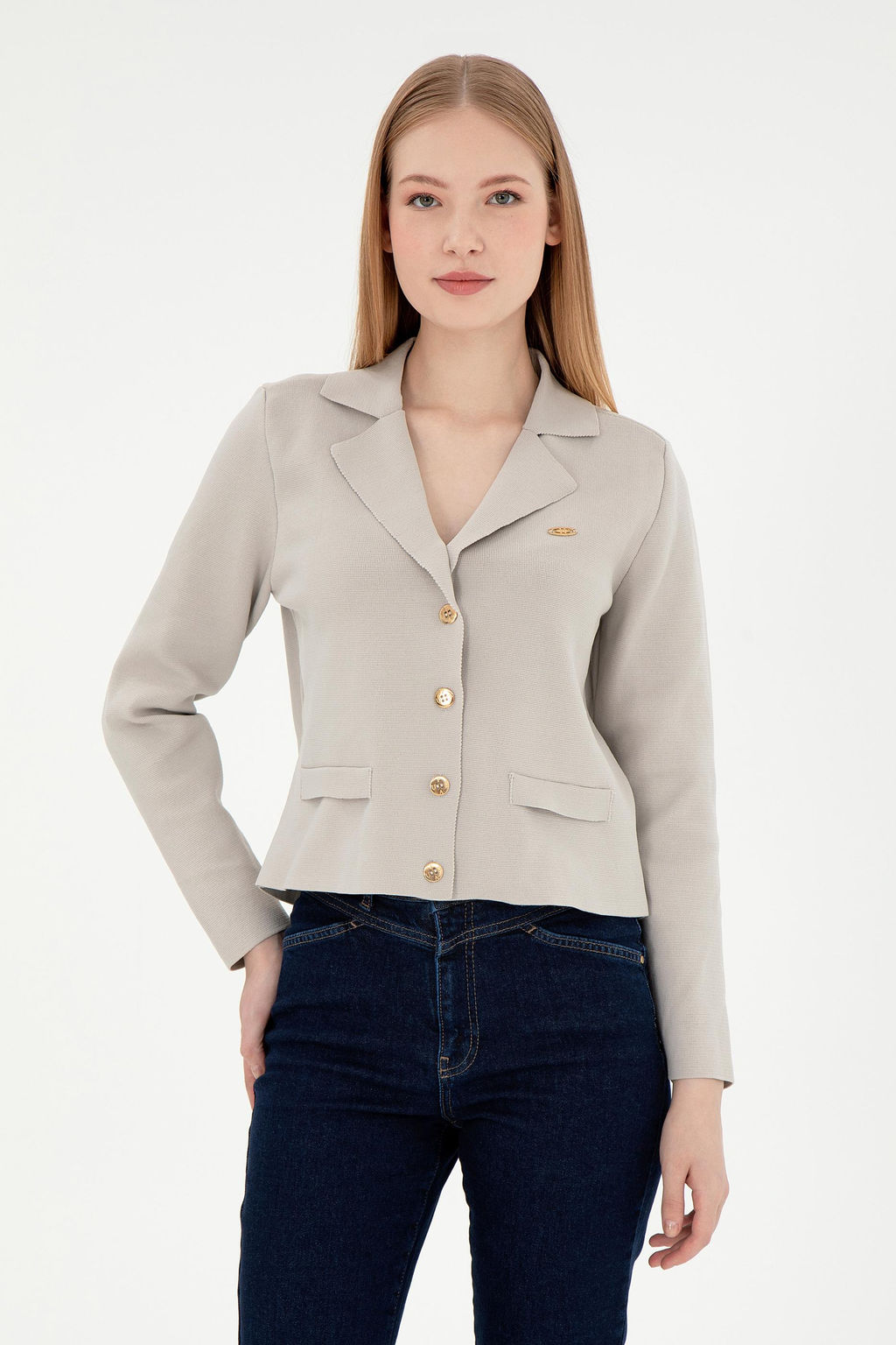 Женский трикотажный кардиган с камнями Неожиданная скидка в корзине - U.s. polo assn фото 8