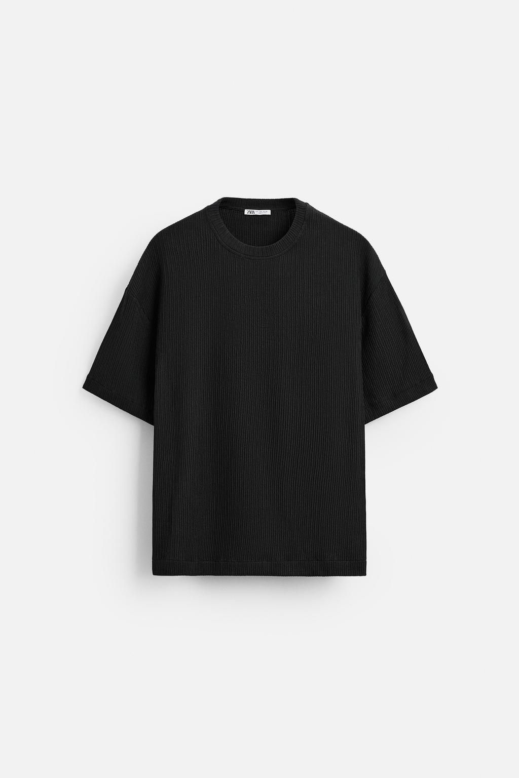 TEXTURED JACQUARD T-SHIRT - Zara фото 6