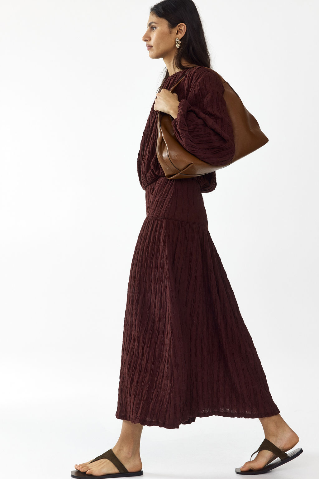 Falda midi en punto texturizado - H&m фото 6