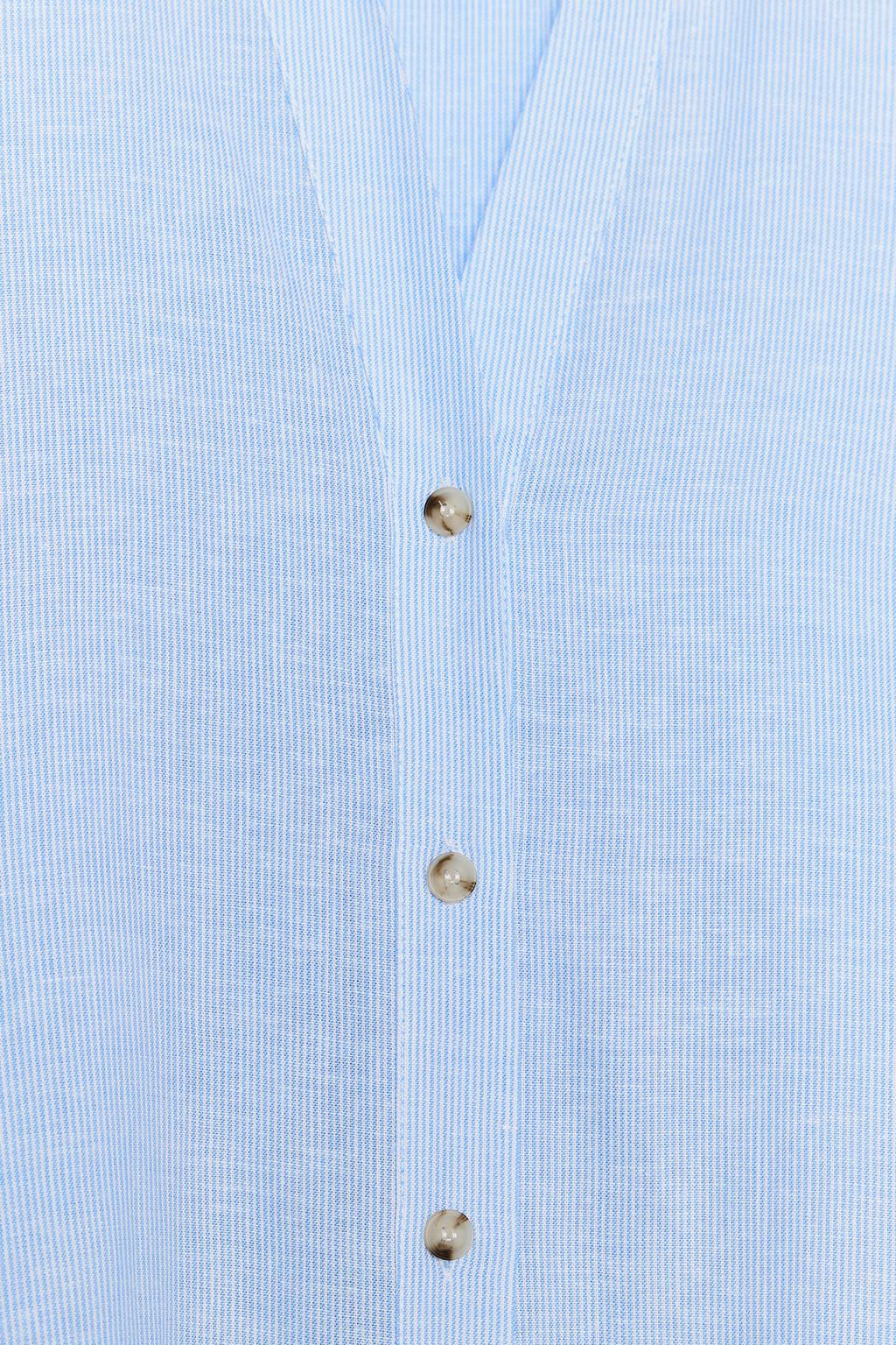 WIDE-SLEEVE LINEN BLEND SHIRT - Zara фото 24