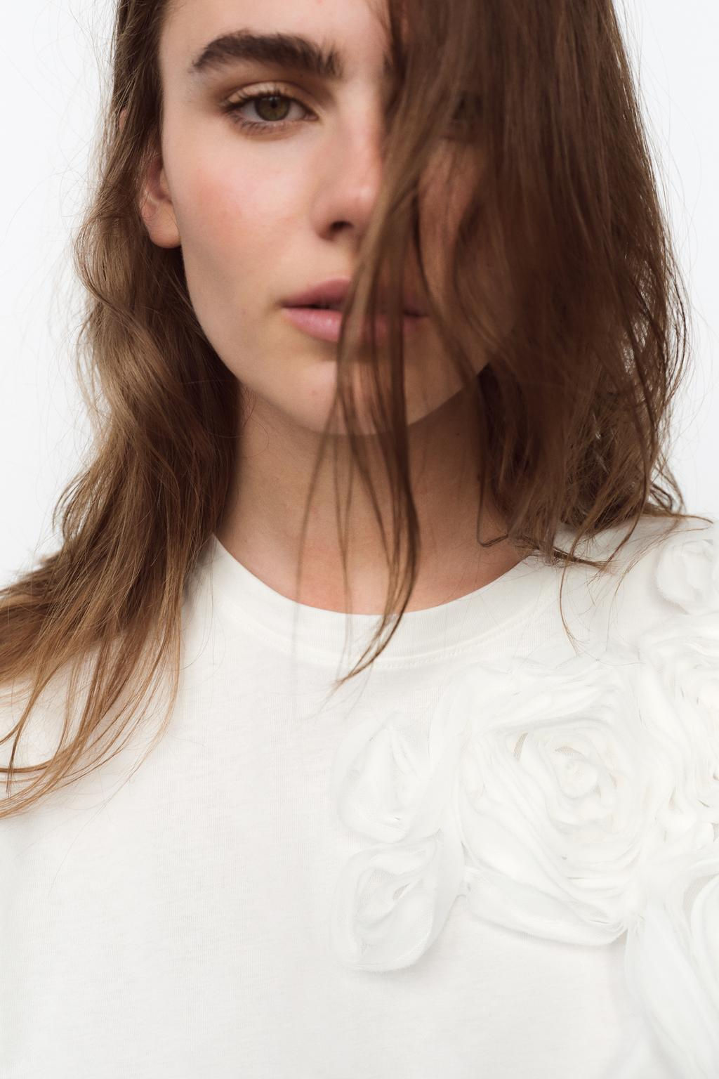 FLORAL T-SHIRT - Zara фото 10