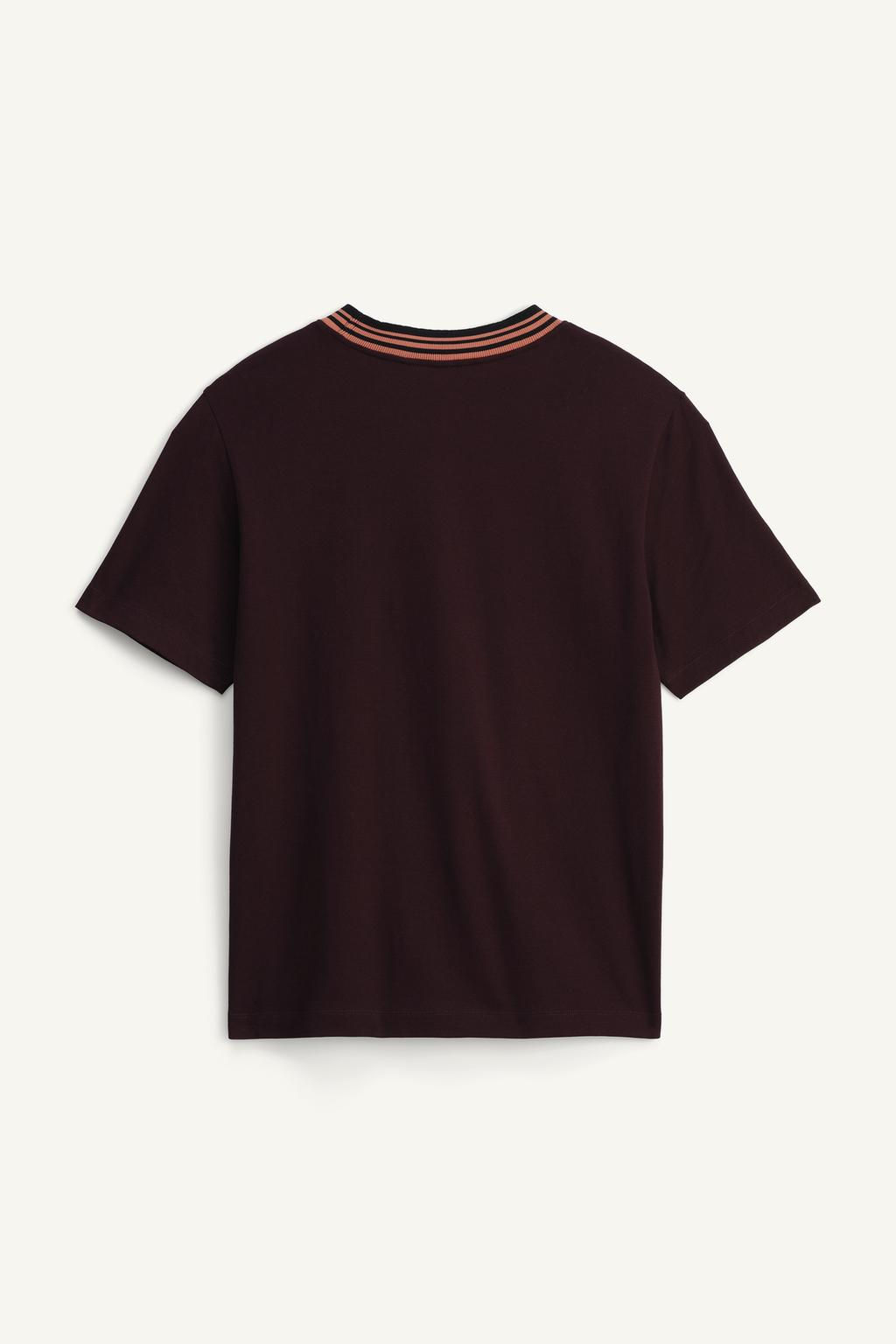 LIMITED EDITION CONTRAST NECK T-SHIRT - Zara фото 4