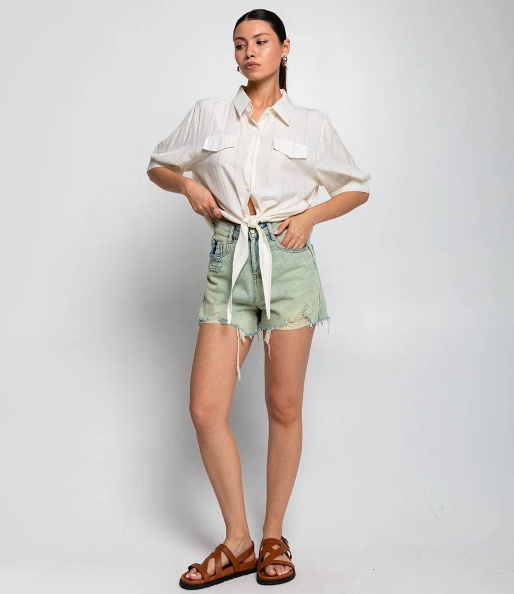 Рубашка #КТ2506 (5), кремовый