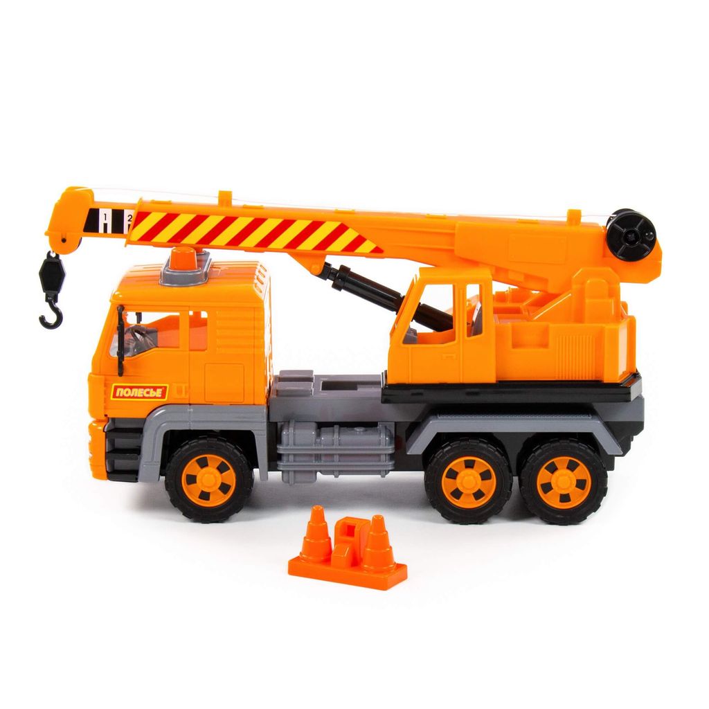 Алмаз, автомобиль-кран инерционный (в сеточке) - Полесье фото 2