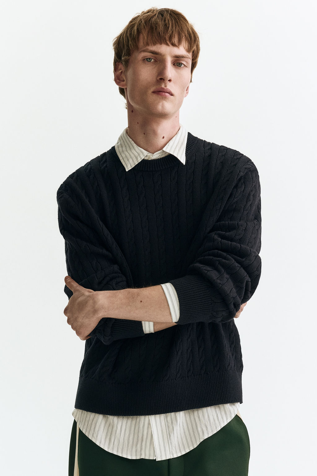 Jersey en punto trenzado Regular Fit - H&m фото 4