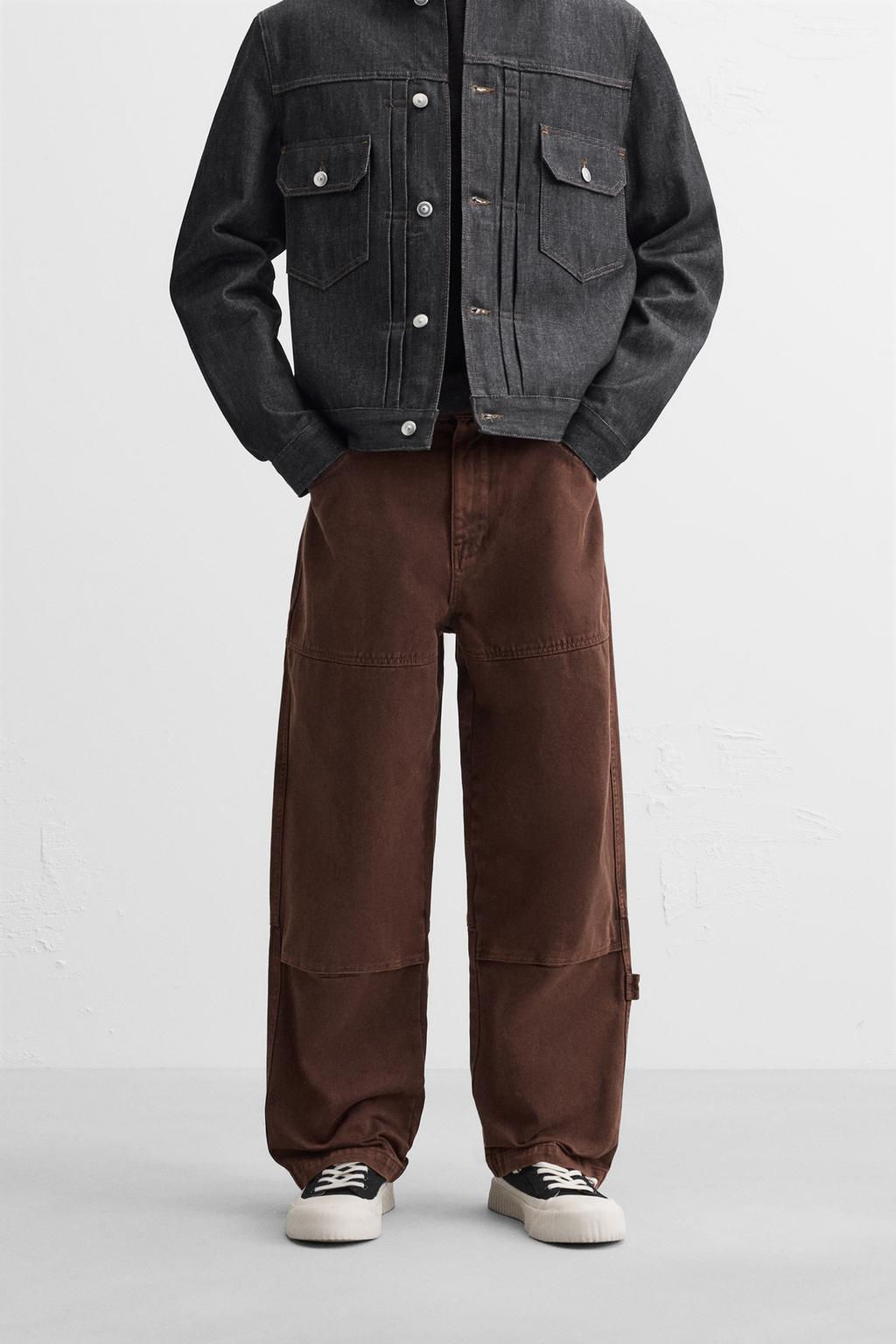 CARPENTER DENIM TROUSERS - Zara фото 2