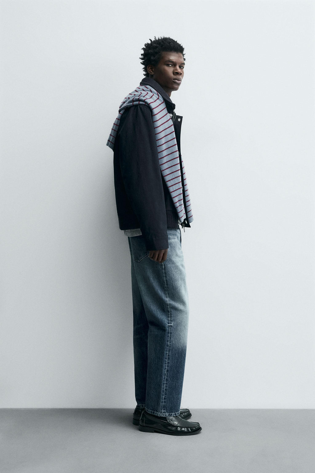 TOGGLE JACKET WITH CONTRAST COLLAR - Zara фото 4