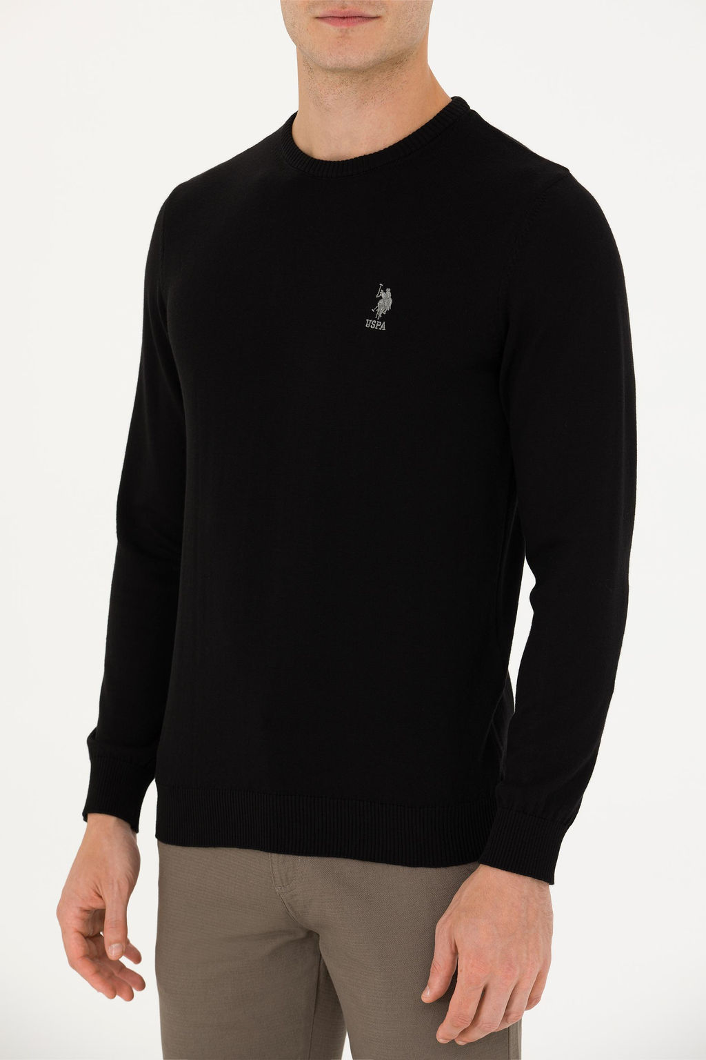 Мужской черный базовый свитер - U.s. polo assn фото 13