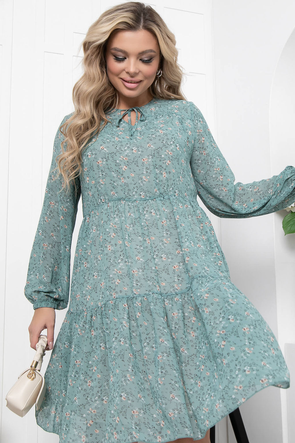 Платье Парадиз (олива) П8784 - Lt collection фото 7