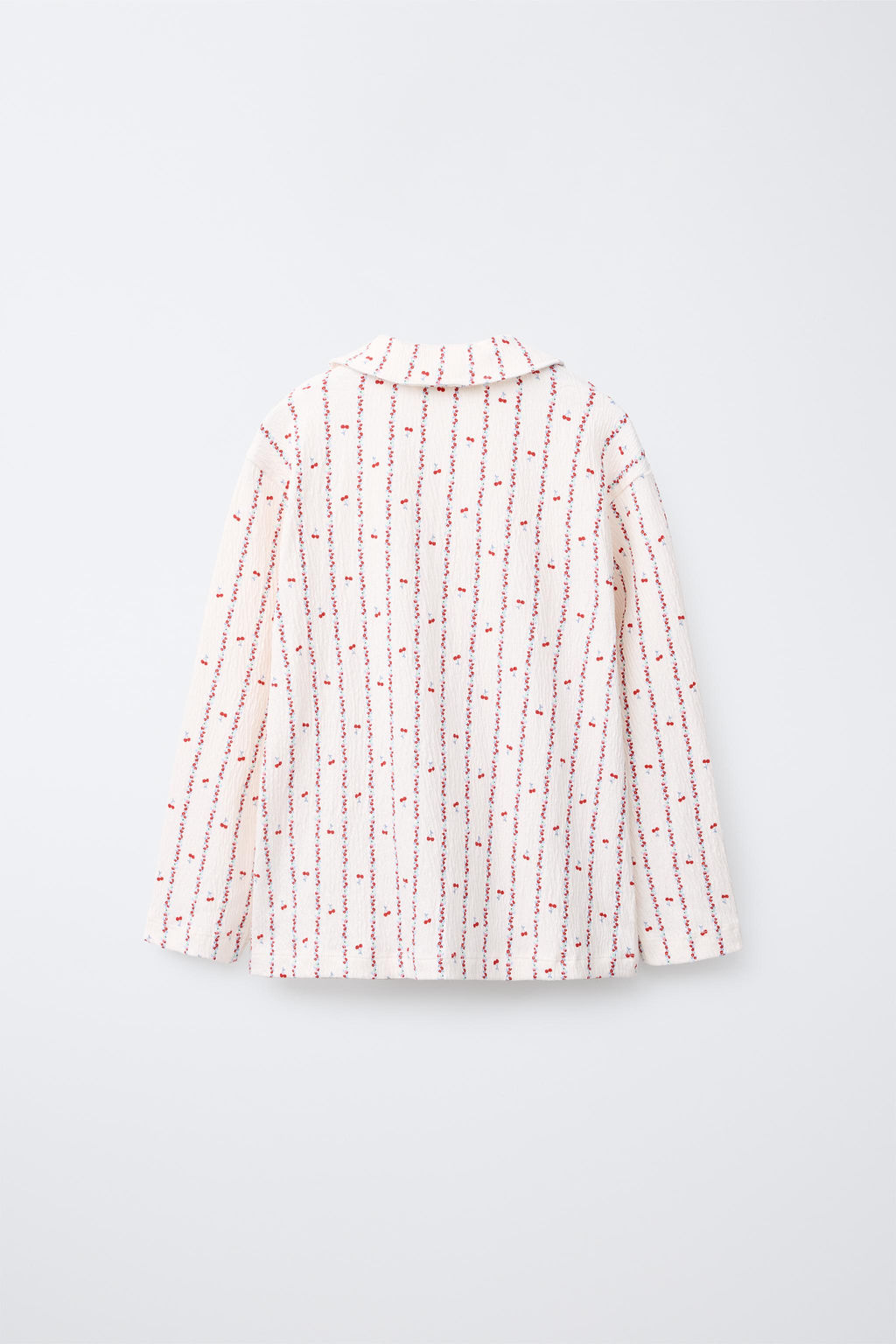6-14 YEARS/ CHERRY AND FLOWER PRINT SHIRT AND TROUSERS PYJAMAS - Zara фото 3