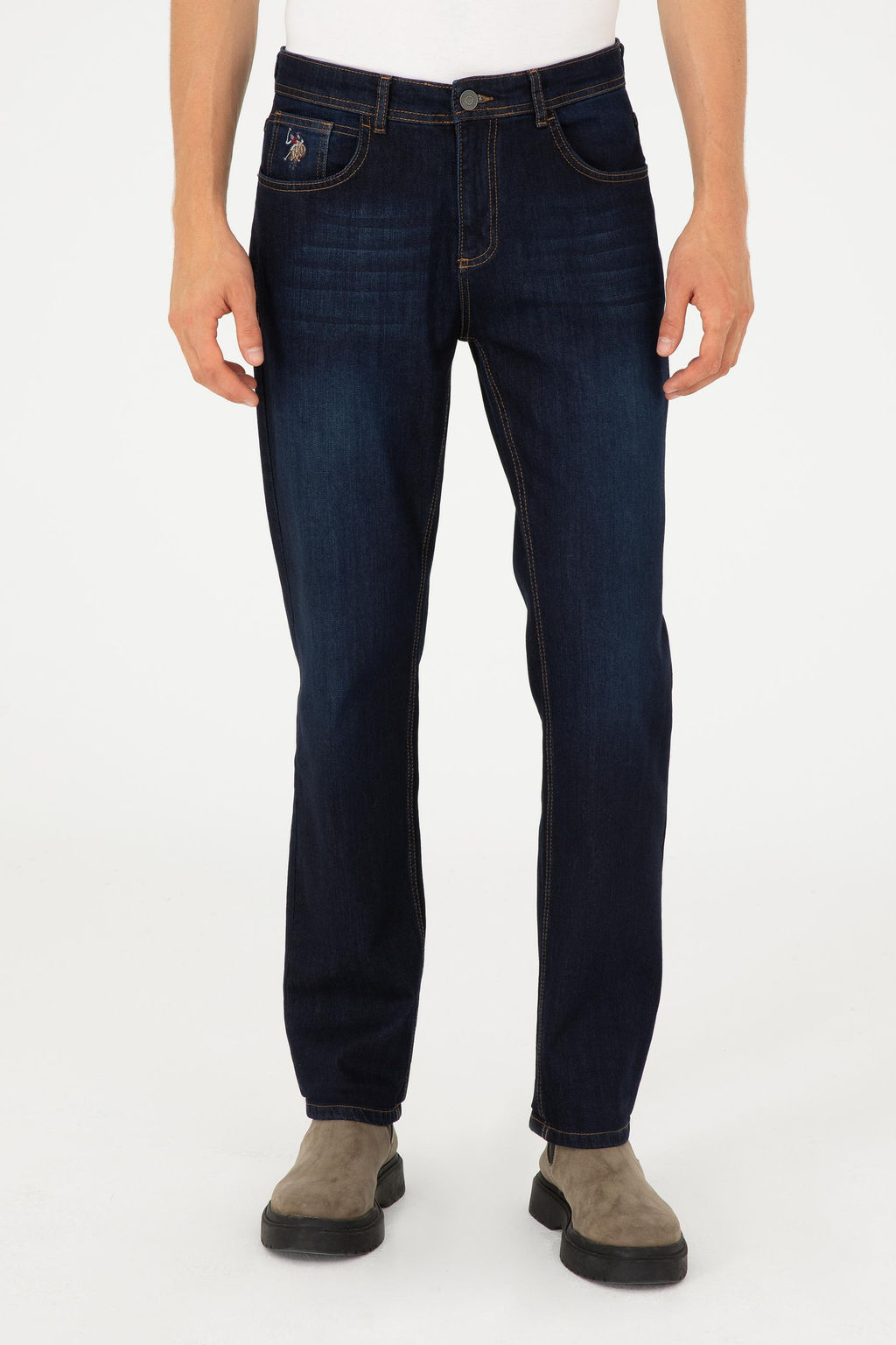 Мужские темно-синие джинсовые брюки Неожиданная скидка в корзине - U.s. polo assn фото 2