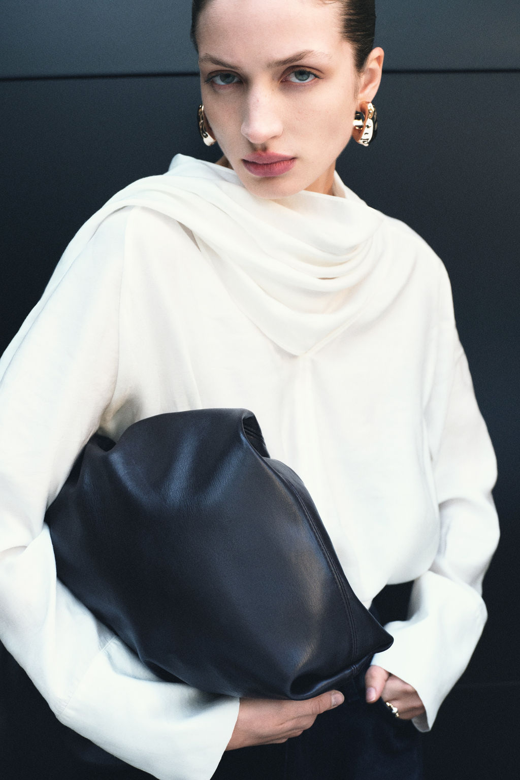 Blusa con cuello fular - H&m фото 3