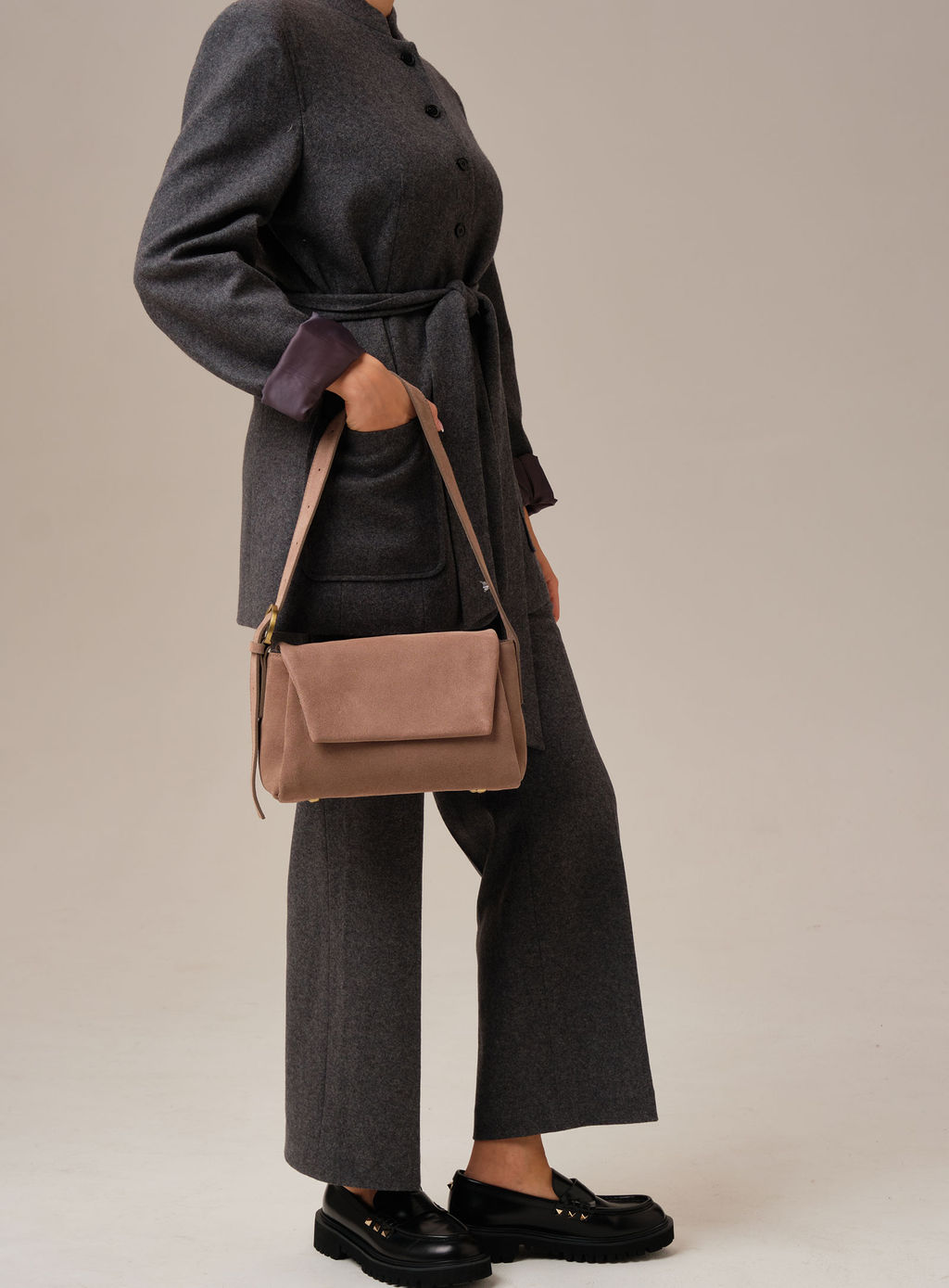 Замшевая сумка Nova DBR 31391 капучино фото 9