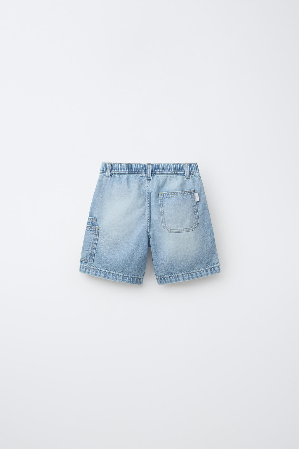 BERMUDA DENIM FLUIDA / Azul