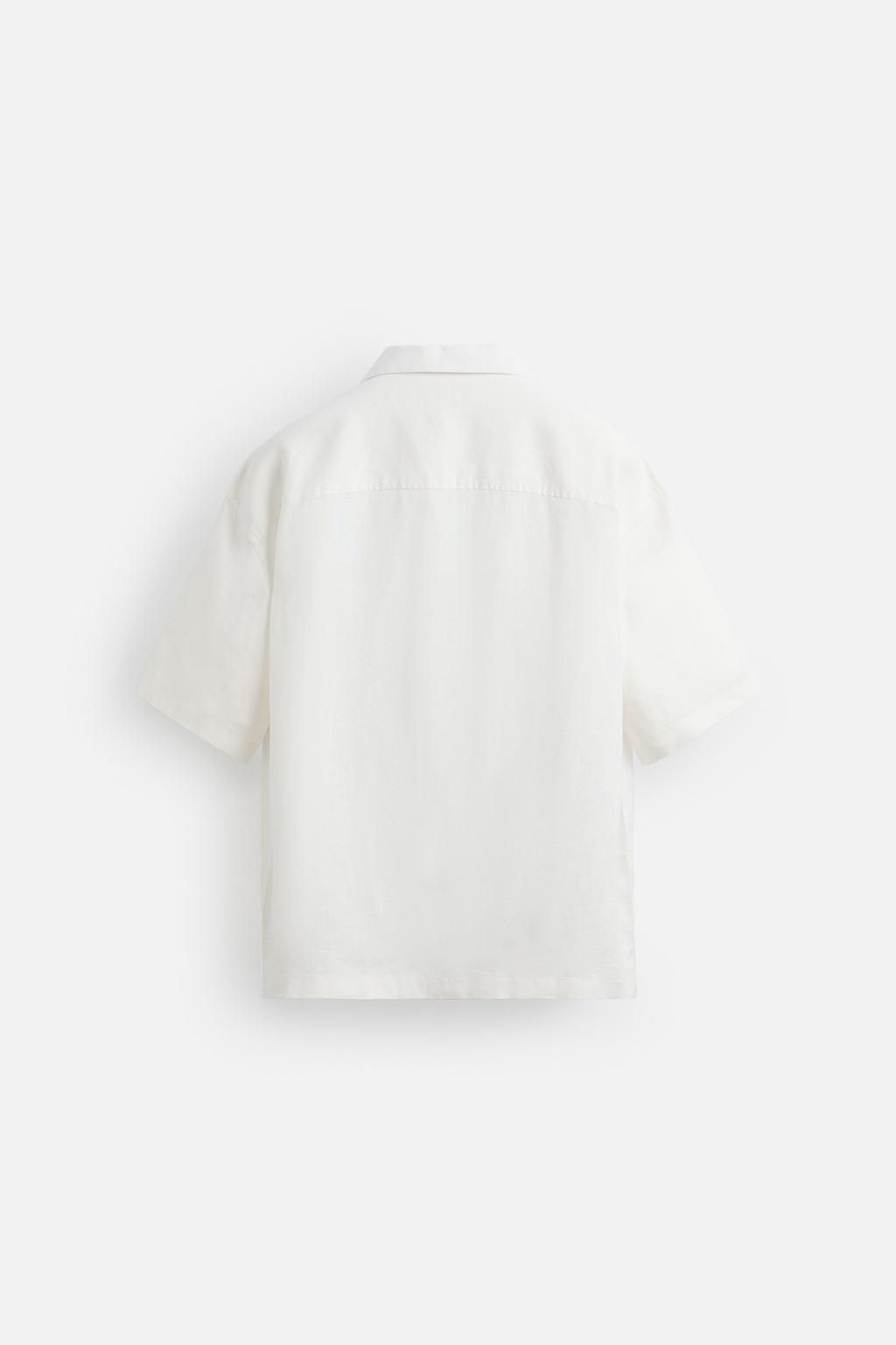 100% LINEN SHIRT - Zara фото 8