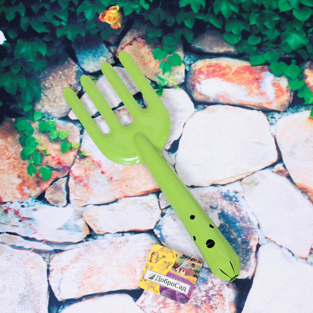 Цена за 3 шт. Вилка посадочная "Росток" цельнометаллическая ДоброСад