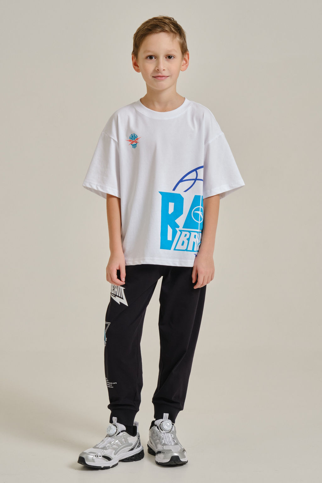 Брюки трикотажные 7/8 Черный