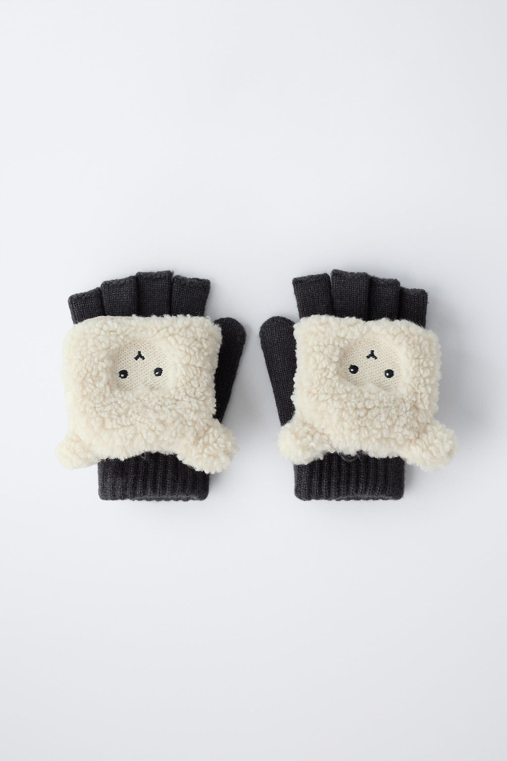 SHEEP MITTEN GLOVES - Zara фото 4