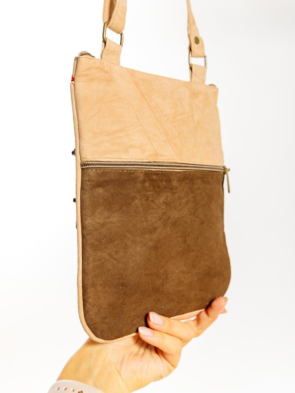 Сумка замшевая в ассортименте через плечо1107/53 - Ганг фото 3