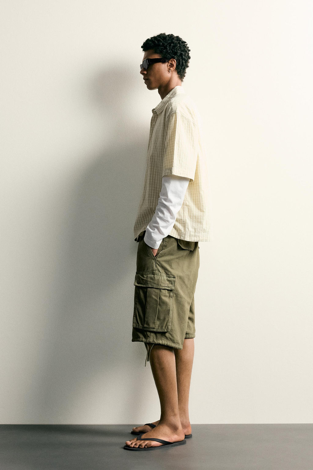 BERMUDA CARGO RELAXED FIT / Verde - Zara фото 4