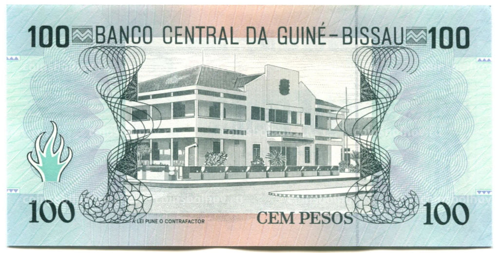 100 песо 1990 года Гвинея-Бисау