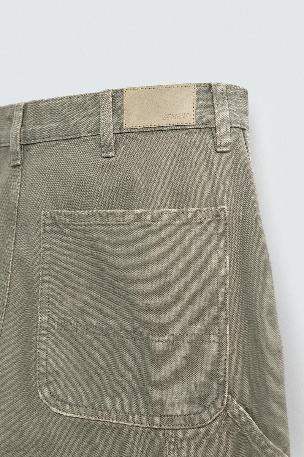 WASHED EFFECT CARPENTER TROUSERS - Zara фото 10