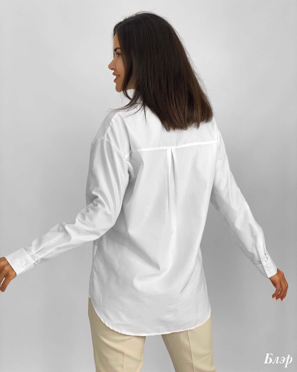 Рубашка Блэр (белый) - Nadi bordo фото 3