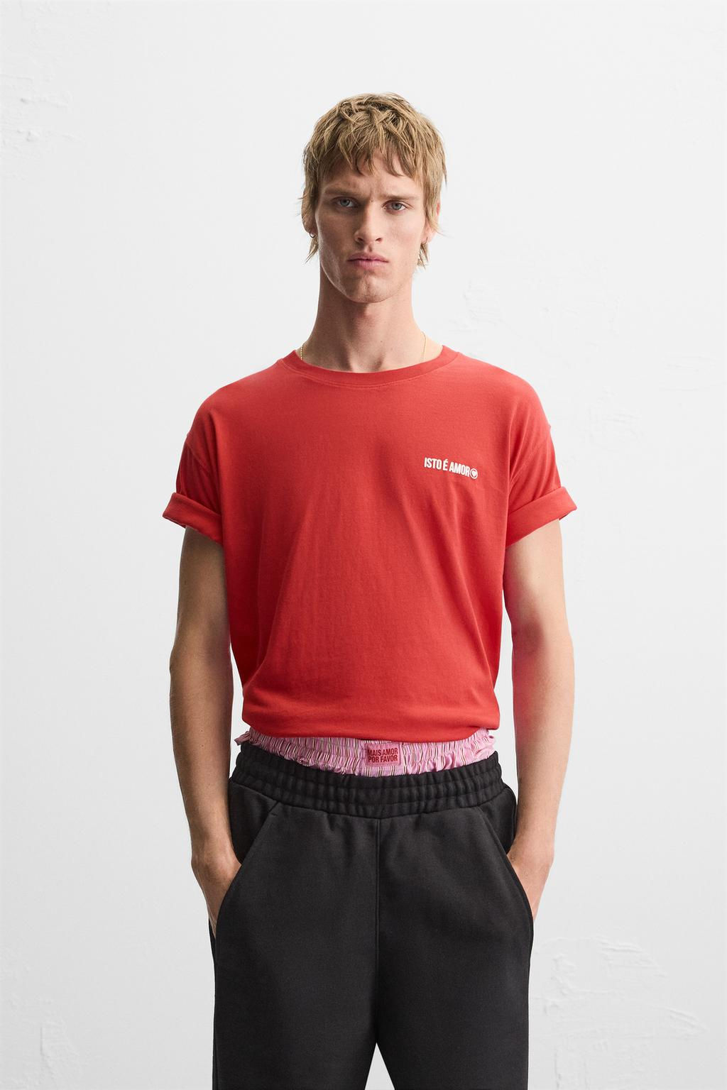 LIMITED EDITION RUBBERISED PRINT T-SHIRT - Zara фото 22