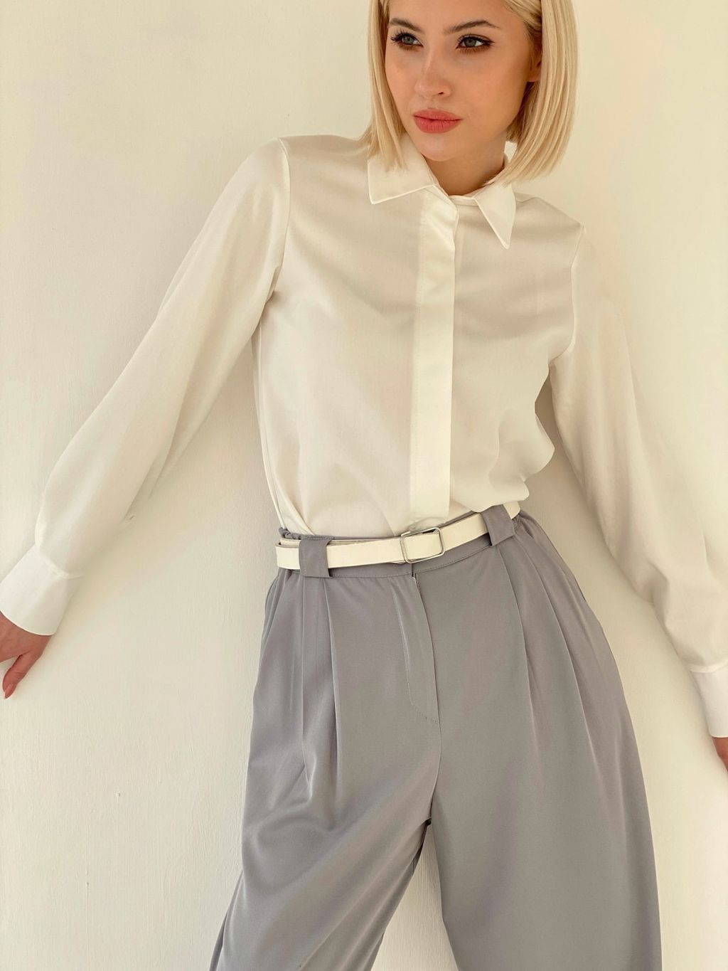 Рубашка с супатной застёжкой свободного силуэта - Martichelli фото 2