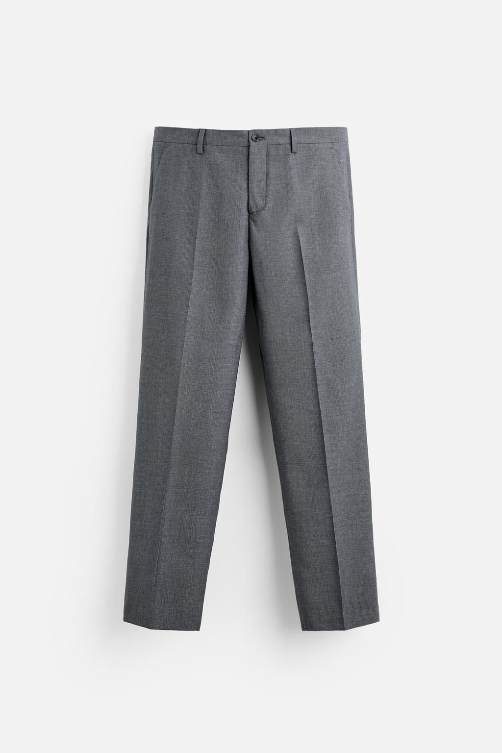 HOUNDSTOOTH SUIT TROUSERS - Zara фото 5