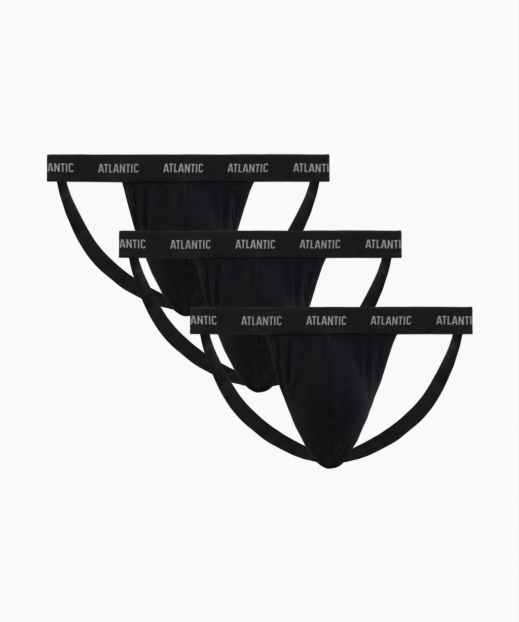 ATLANTIC 3BMP-1571 Трусы джоки Basic - набор 3 шт. черный  фото 2