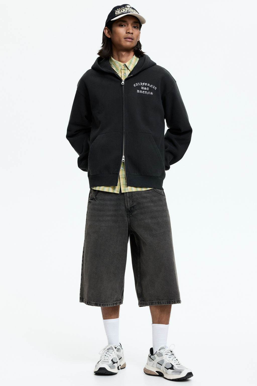Chaqueta sudadera estampada con capucha Loose Fit - H&m фото 7