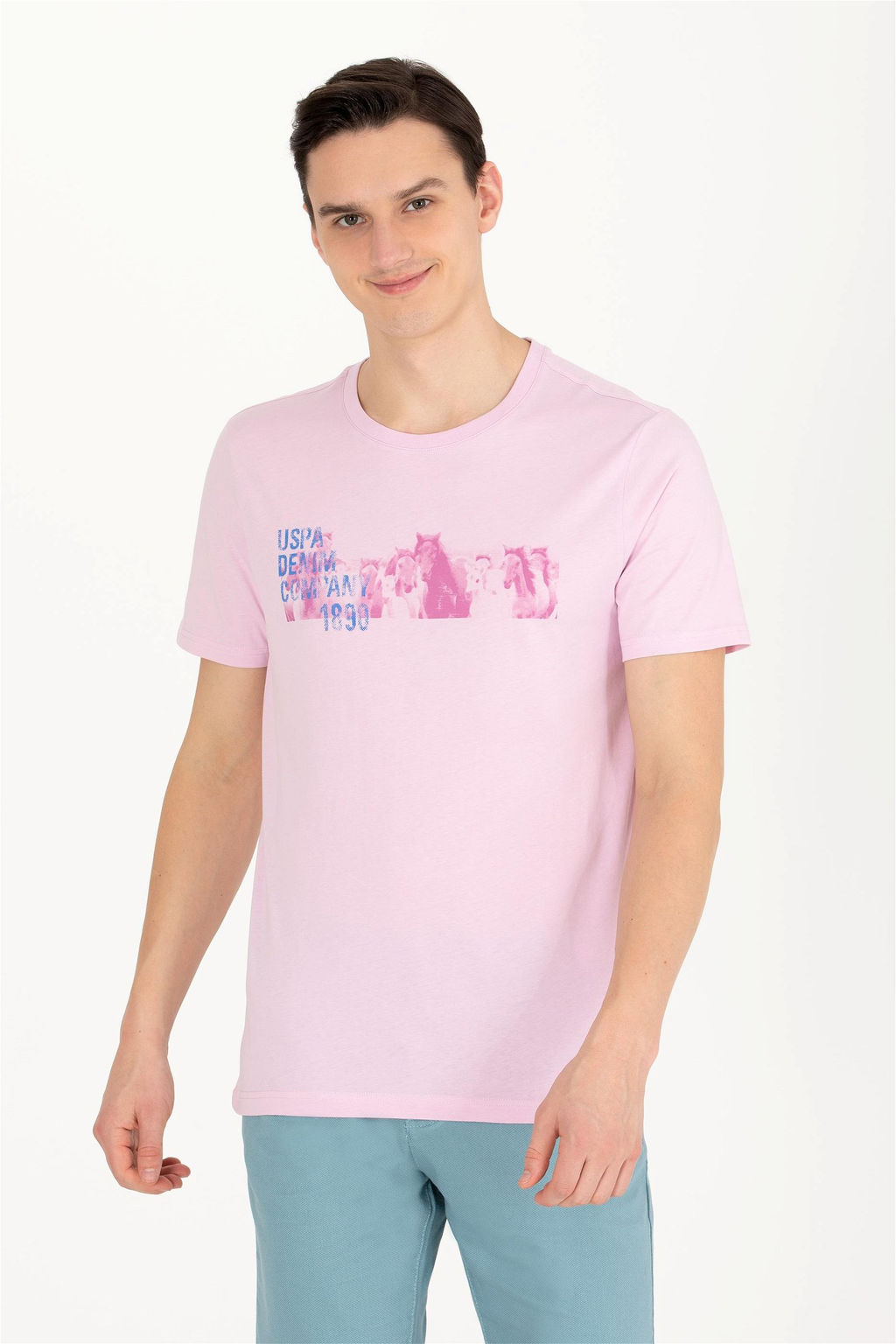 U. S. Polo Assn Мужская футболка с круглым вырезом Магнолия - U.s. polo assn фото 8