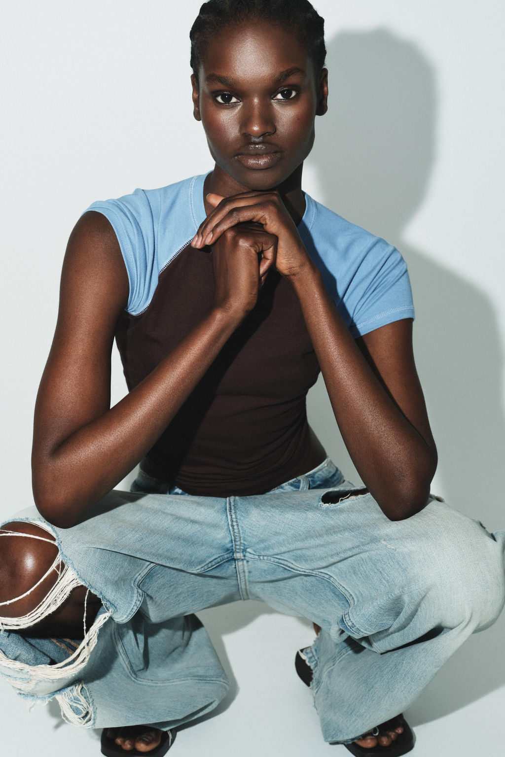 SHORT SLEEVE RAGLAN T-SHIRT - Zara фото 7