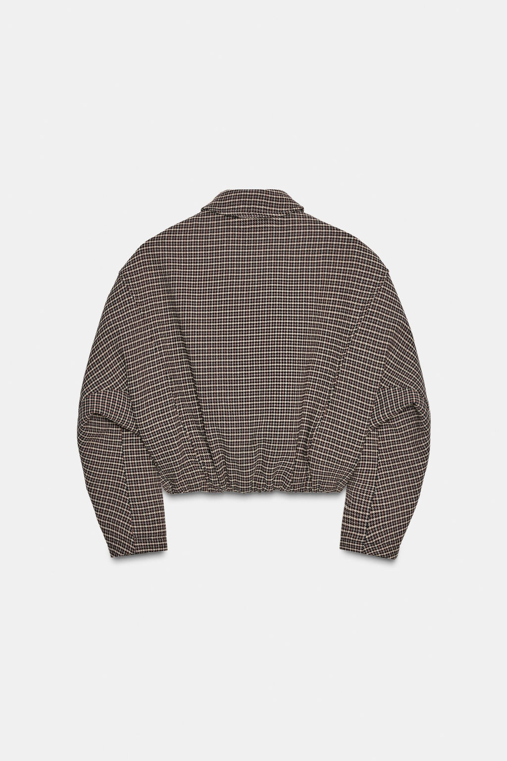 HOUNDSTOOTH QUILTED BOMBER JACKET - Zara фото 8