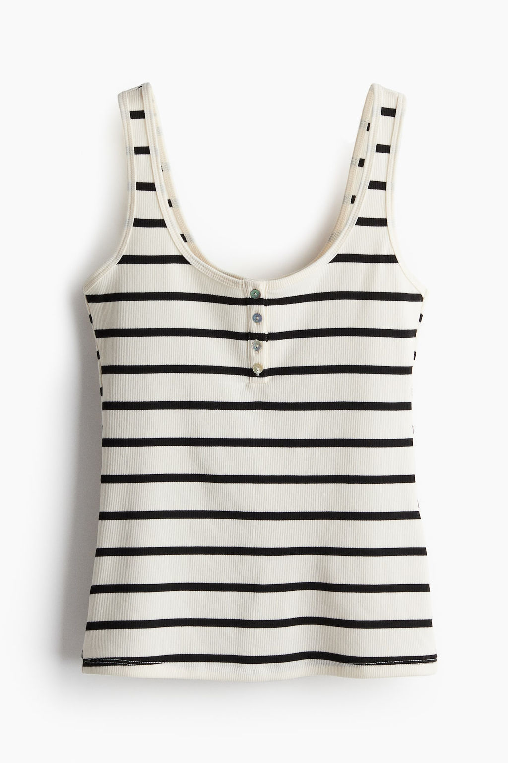 Top de tirantes en canale con tapeta de botones - H&m фото 5