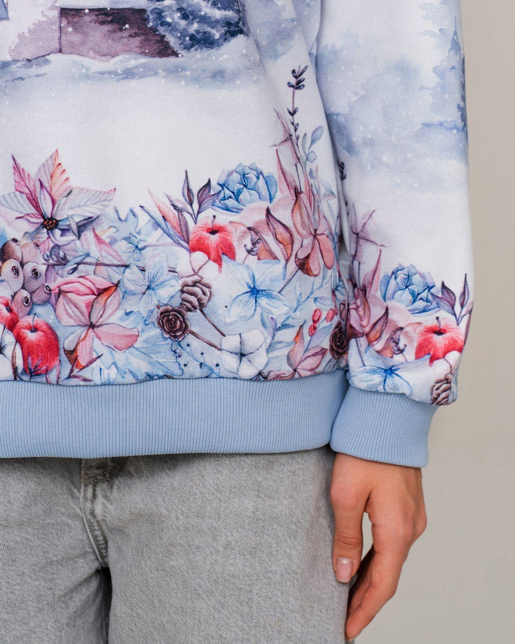 Удлиненный свитшот с принтом SNK002 - Sahar art lab фото 17