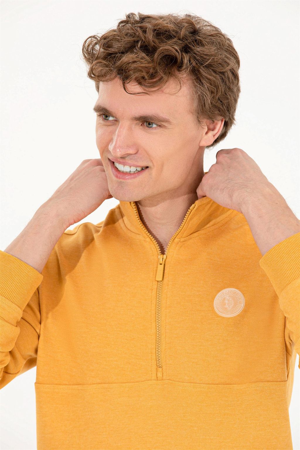 U. S. Polo Assn Мужской свитшот с воротником стойкой - U.s. polo assn фото 2