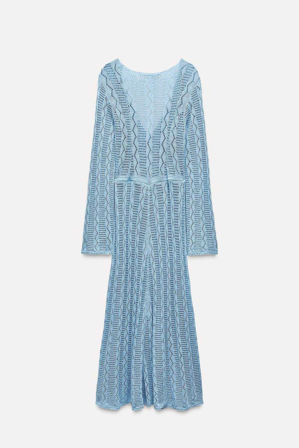 POINTELLE KNIT DRESS - Zara фото 7