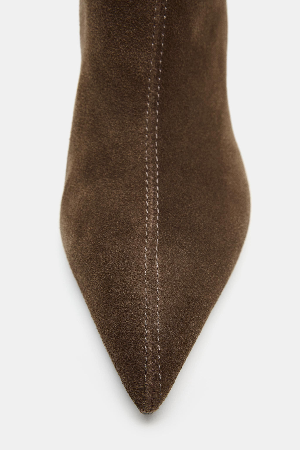 LEATHER HIGH-HEEL ANKLE BOOTS - Zara фото 7