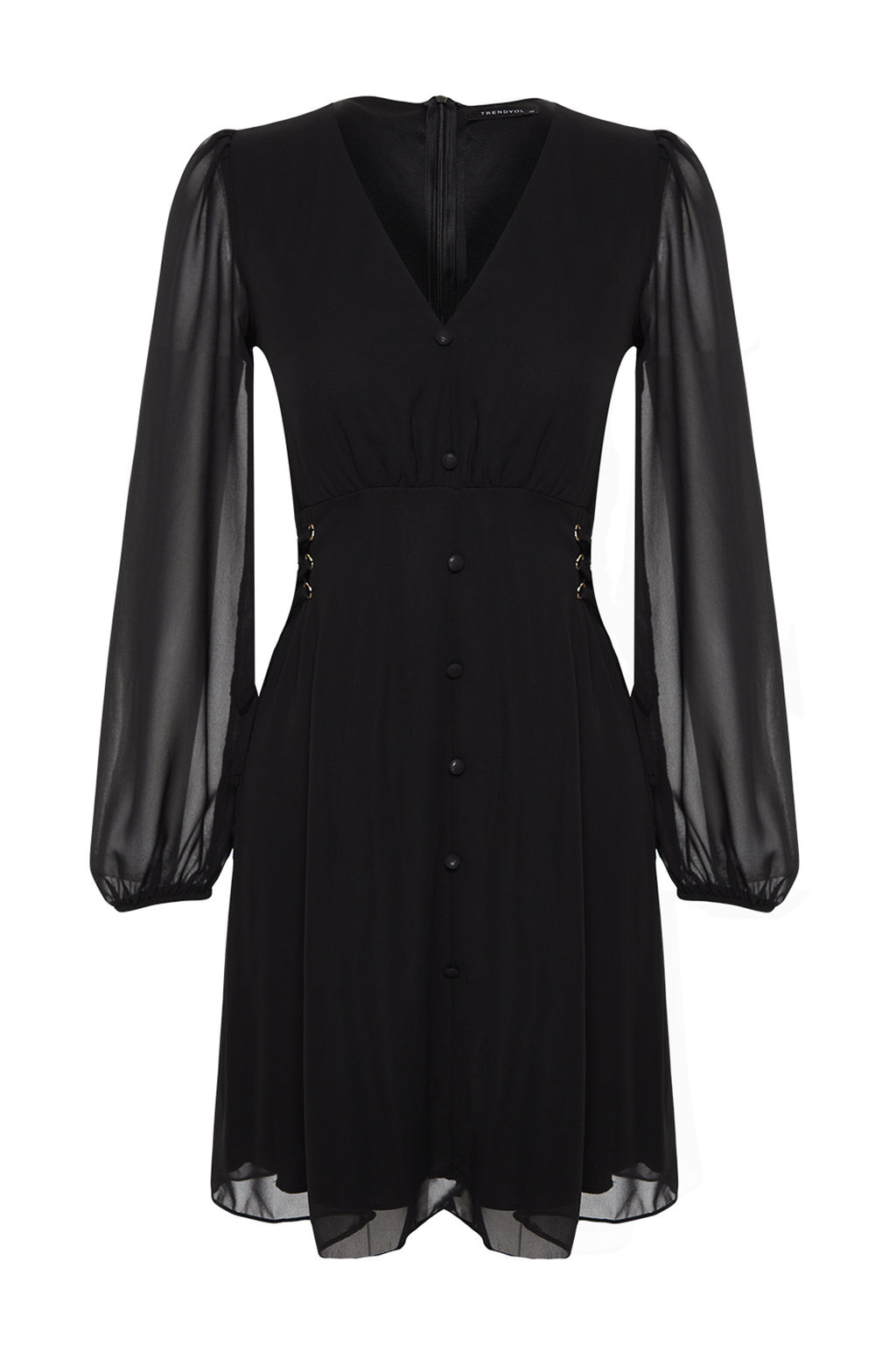 TRENDYOLMILLA Haki Duz Dokuma Elbise TWOAW24EL00348 фото 12