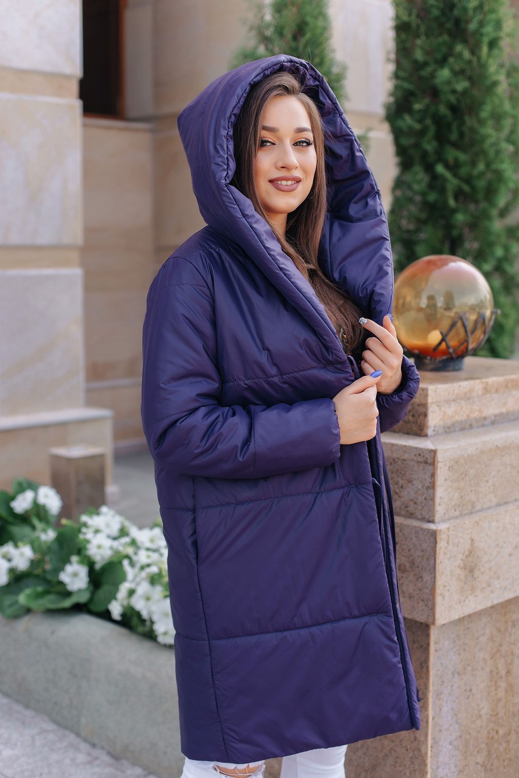 Пальто женское демисезонное 21910 (какао) - Kankan фото 7