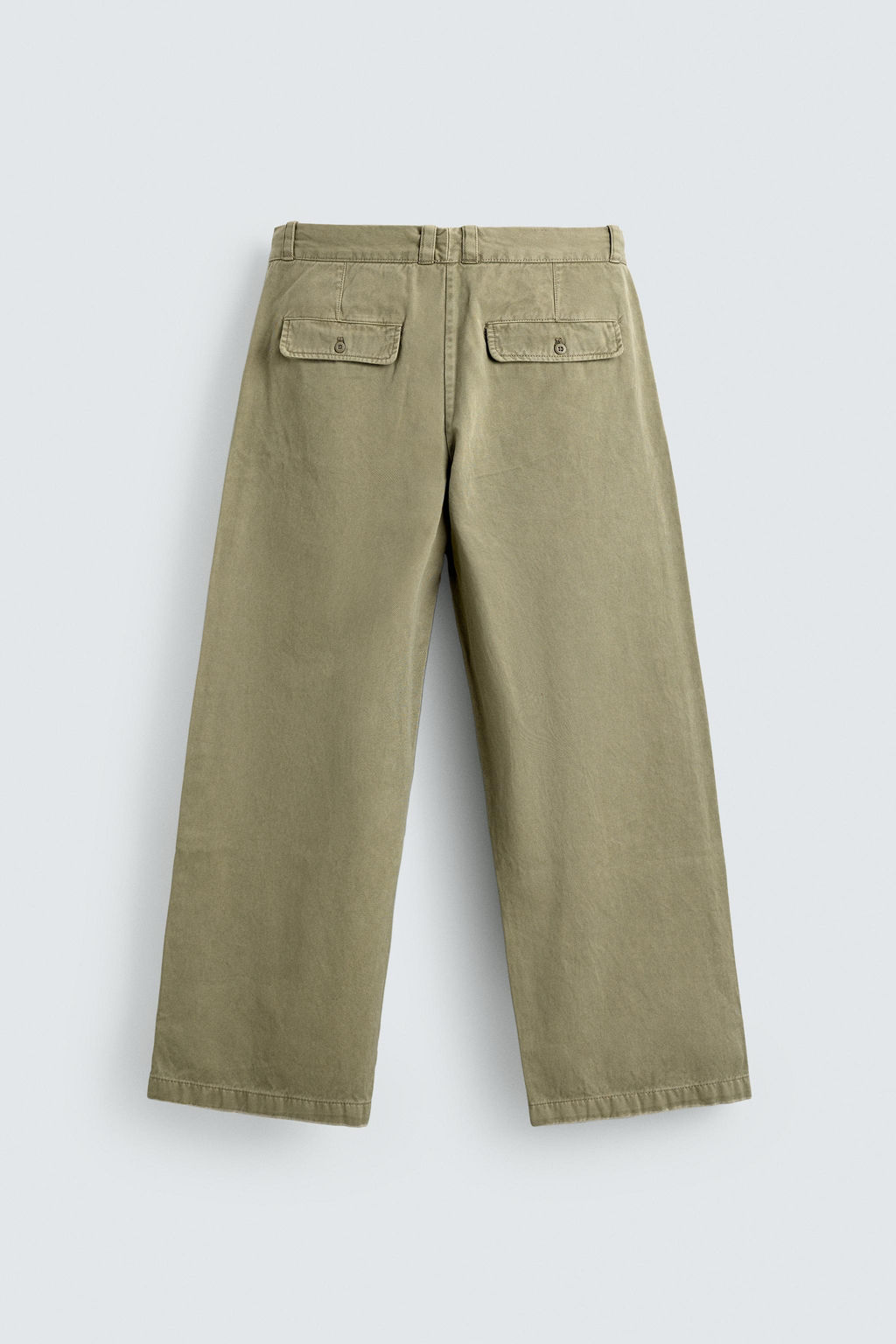 PANTAL?N CHINO WIDE FIT / Verde gris - Zara фото 8
