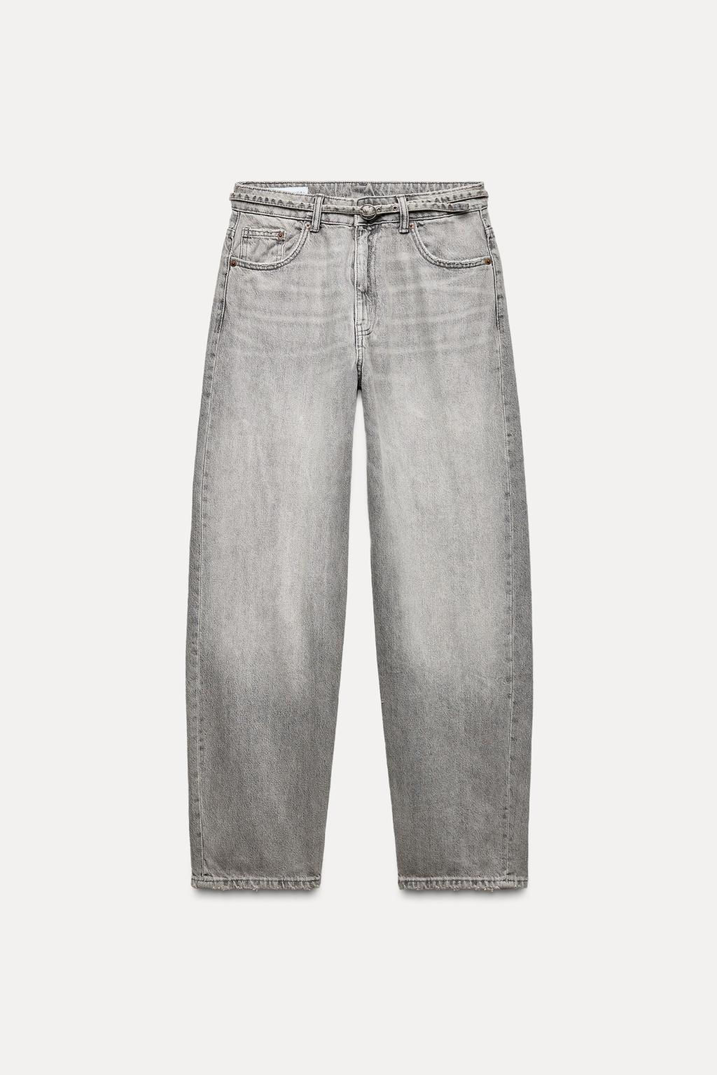 MID-RISE TAILORED BALLOON JEANS - Zara фото 17