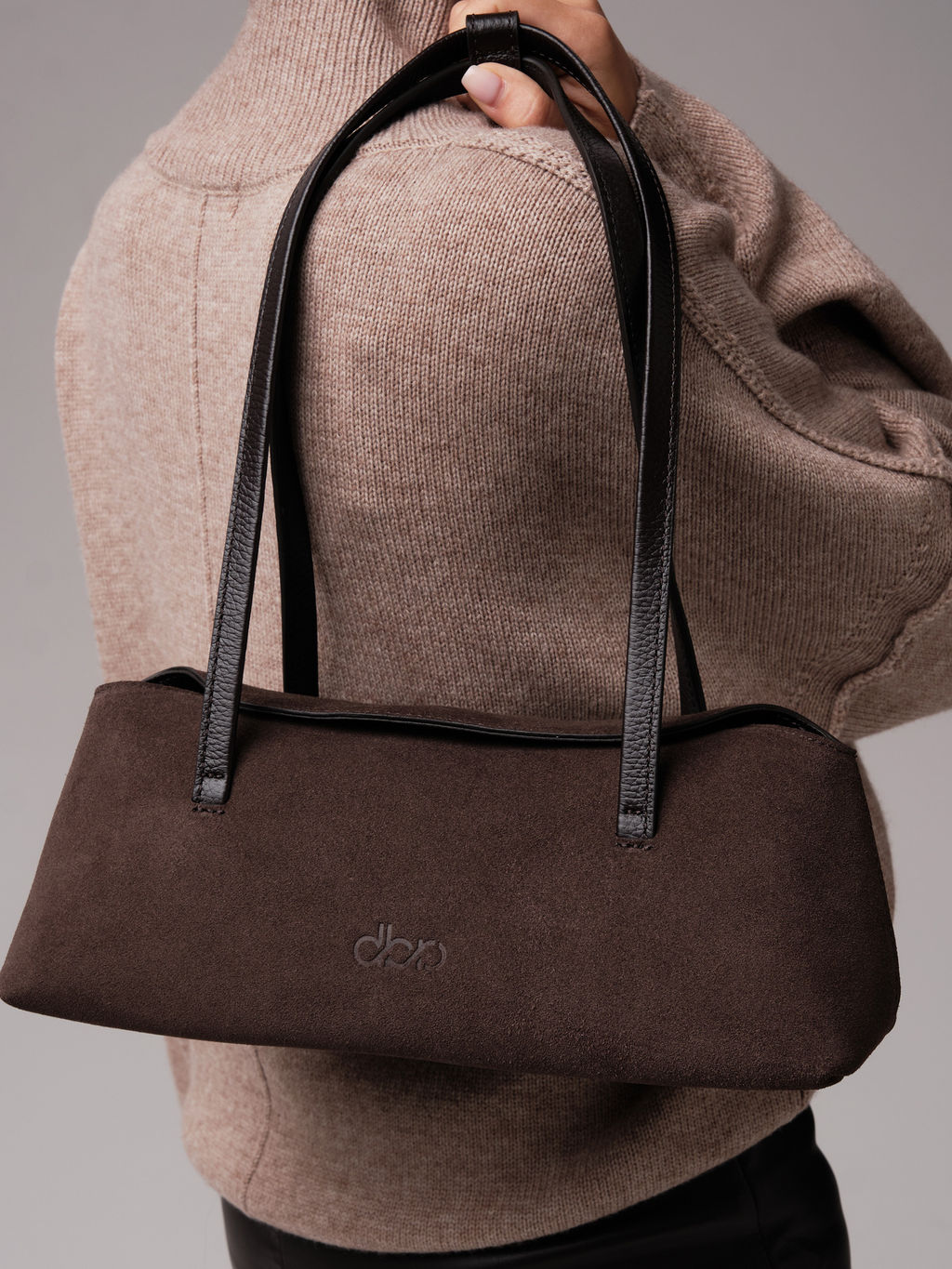 Замшевая сумка Raduy DBR 31127 темно-коричневый  фото 3