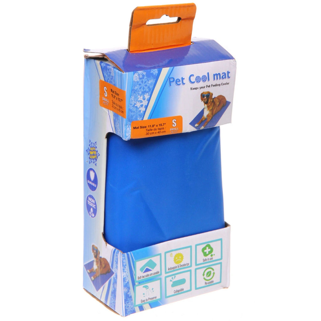 Матрас охлаждающий для собак и кошек "Место Бро", цвет синий, размер S, 30*40см